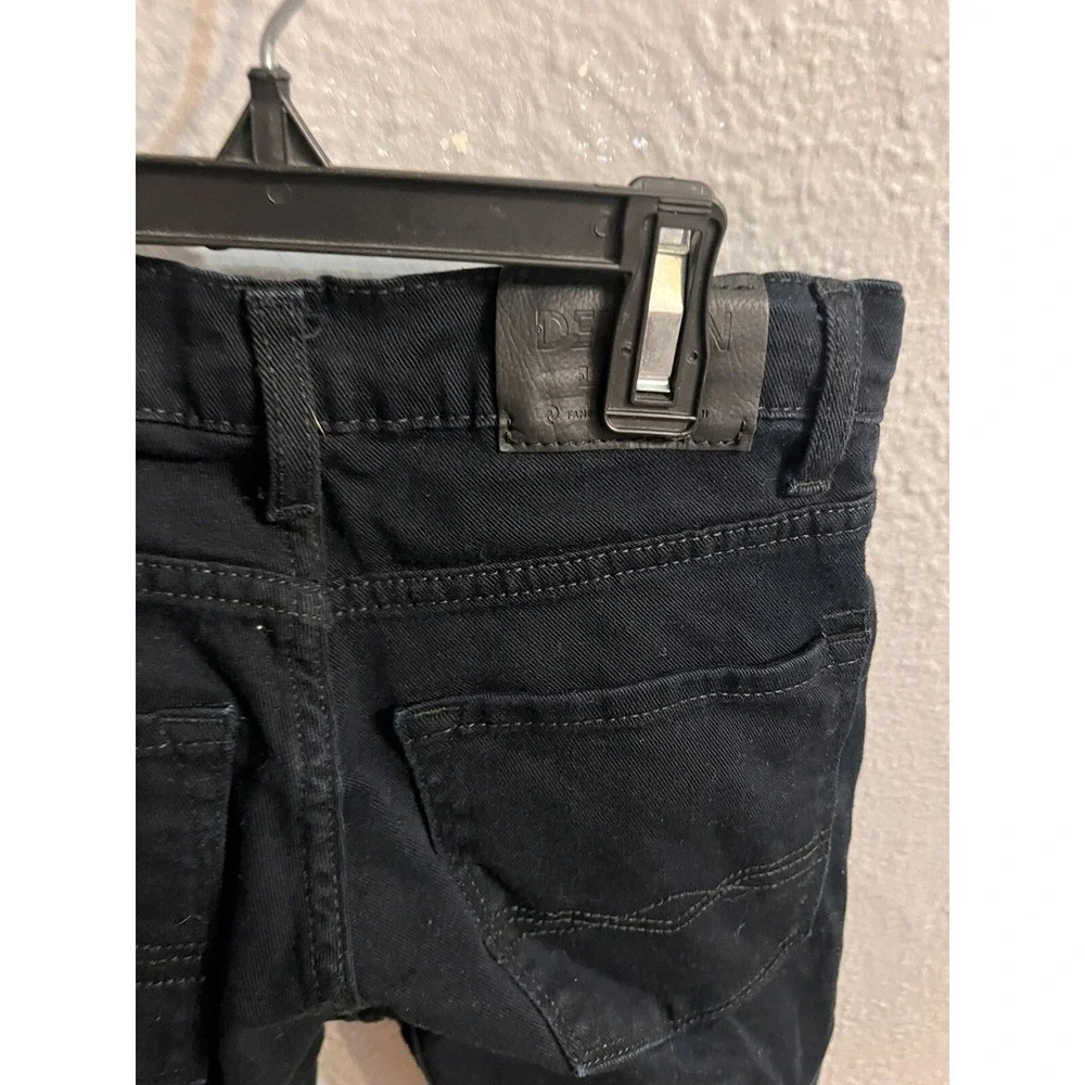 Denizen Levis Black Jeans Denim Skinny Fit Adjustable Waist Girls‎ 12